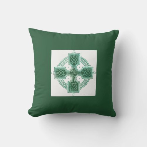 Blessed to be Irish Celtic Cross Throw Pillow
