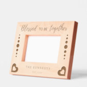 Blessed To Be Together  Quote Family Name Etched Frames (Left)