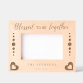 Blessed To Be Together  Quote Family Name Etched Frames (Front)