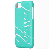 Blessed Turquoise Statement iPhone 5s Case (Back Left)