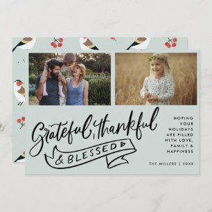 Blessed Two Photo Family Christmas