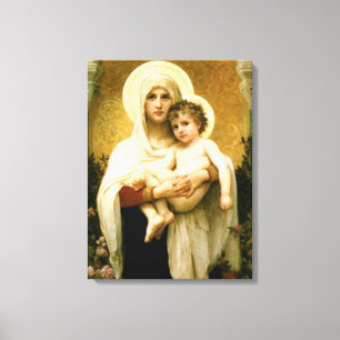 Blessed Virgin Mary and Infant Child Jesus Canvas Print