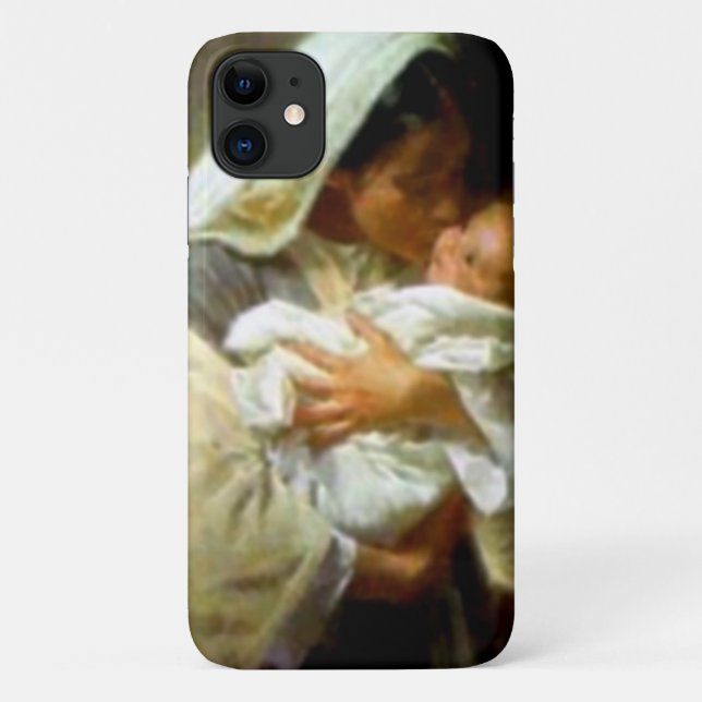 Blessed Virgin Mary and Infant Child Jesus Case-Mate iPhone Case (Back)