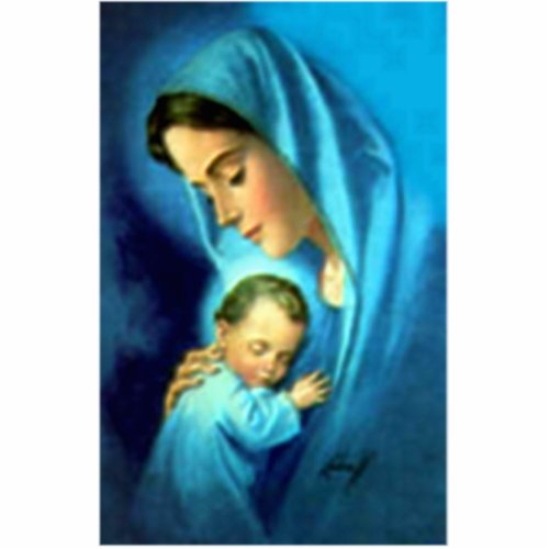 Blessed Virgin Mary and Infant Child Jesus Cutout