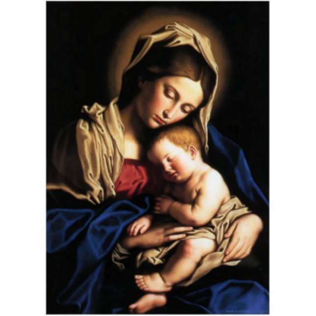 Blessed Virgin Mary and Infant Child Jesus Cutout (Front)