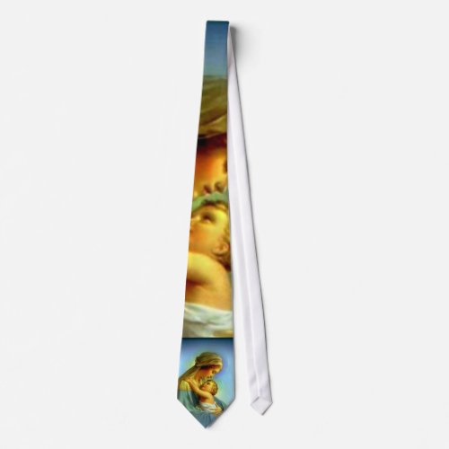 Blessed Virgin Mary and Infant Child Jesus Neck Tie