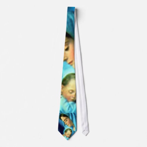 Blessed Virgin Mary and Infant Child Jesus Tie