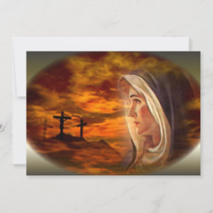 Blessed Virgin Mary and the Three Crosses