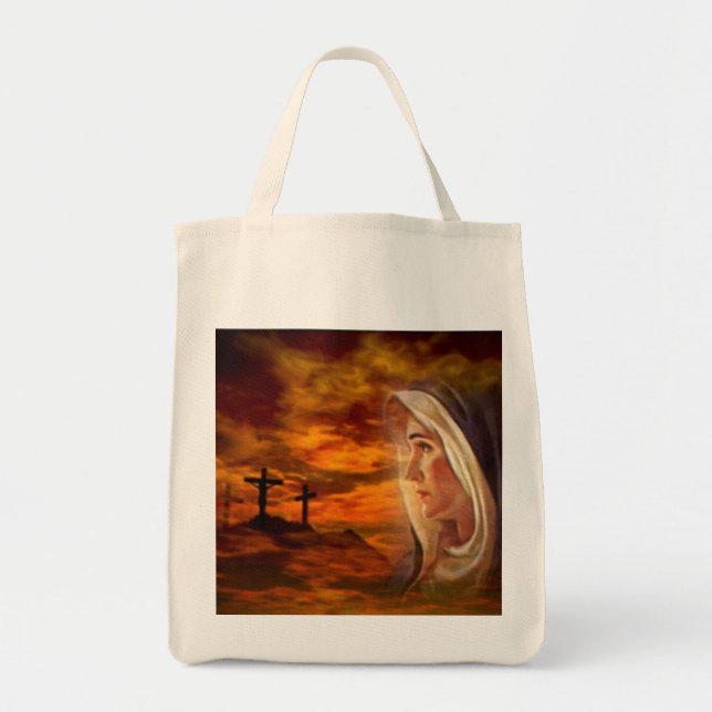 Blessed Virgin Mary at Calvary Tote Bag (Front)