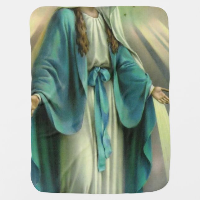 Blessed Virgin Mary Baby Blanket (Front)