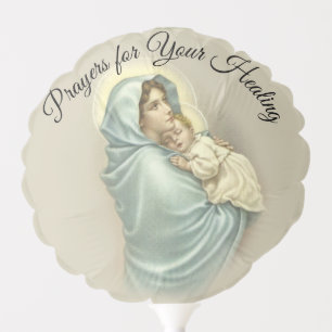 Blessed Virgin Mary Baby Jesus Religious Balloon