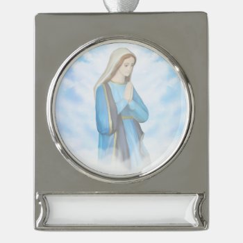 Blessed Virgin Mary Banner Decoration by orchideapl at Zazzle