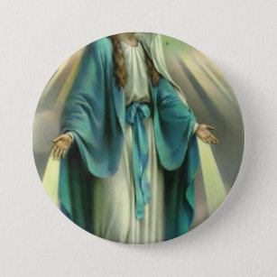Blessed Virgin Mary Button
