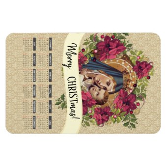 Blessed Virgin Mary Calendar Religious Magnet Zazzle