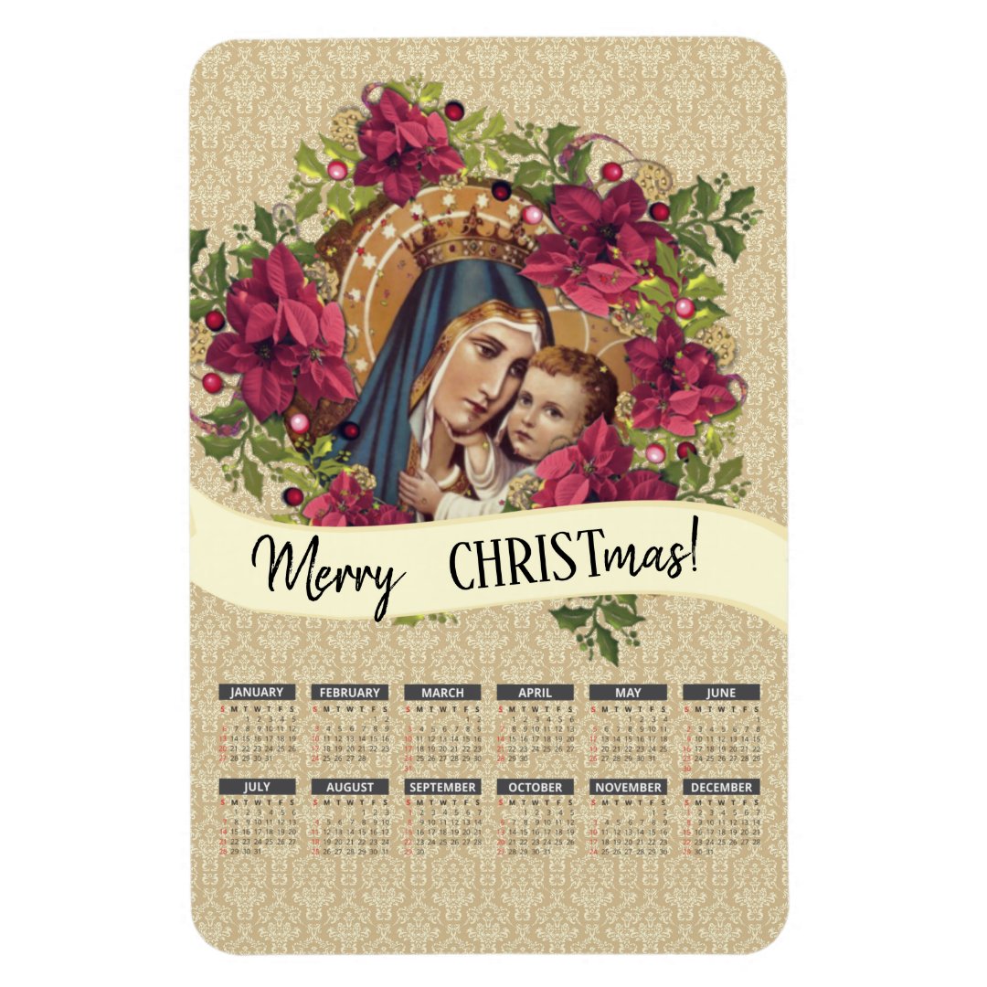 Blessed Virgin Mary Calendar Religious Zazzle