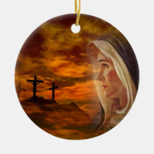 Blessed Virgin Mary Calvary Ornament