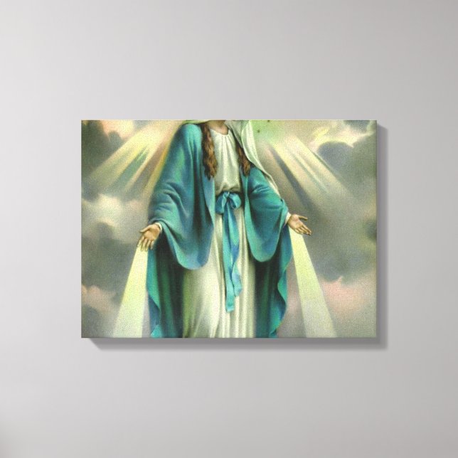 Blessed Virgin Mary Canvas Print (Front)