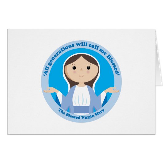 Blessed Virgin Mary Cards (Front Horizontal)