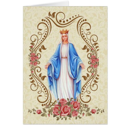 Blessed Virgin Mary  Catholic Condolence Thank You