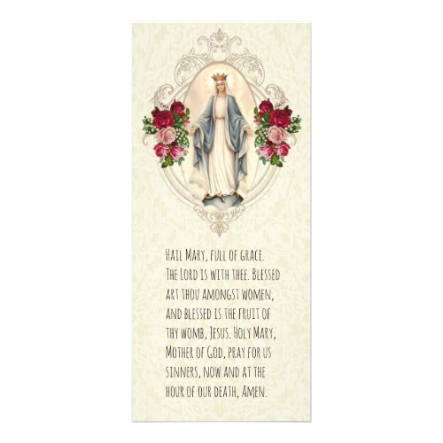 Blessed Virgin Mary Catholic Funeral Prayer Card