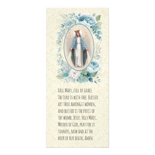 Blessed Virgin Mary Catholic Funeral Prayer Card
