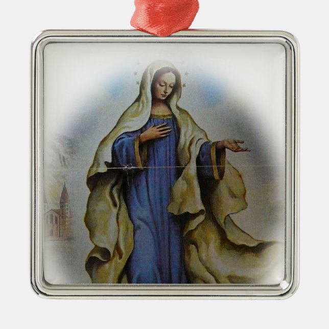 Blessed Virgin Mary Christmas Ornament (Front)