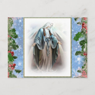 Blessed Virgin Mary Christmas postcards
