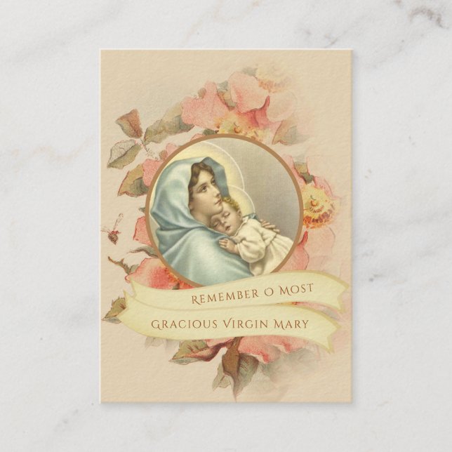 Blessed Virgin Mary Express Novena Prayer Card (Front)
