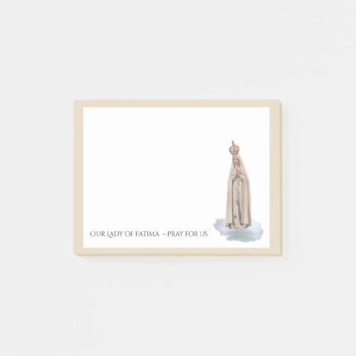 Blessed Virgin Mary  Fatima Religious Vintage Post_it Notes