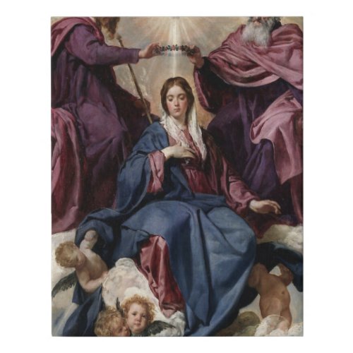 Blessed Virgin Mary Faux Canvas Print
