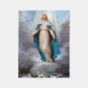 Blessed Virgin Mary Fleece Blanket
