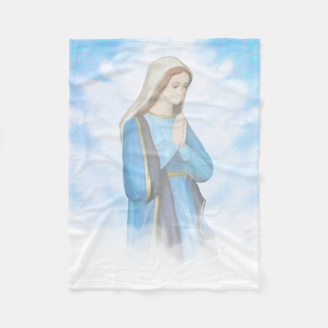 Blessed Virgin Mary Fleece Blanket (Front)