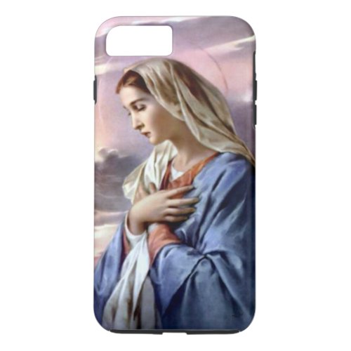 Blessed Virgin Mary Folded Hands in Prayer iPhone 8 Plus7 Plus Case