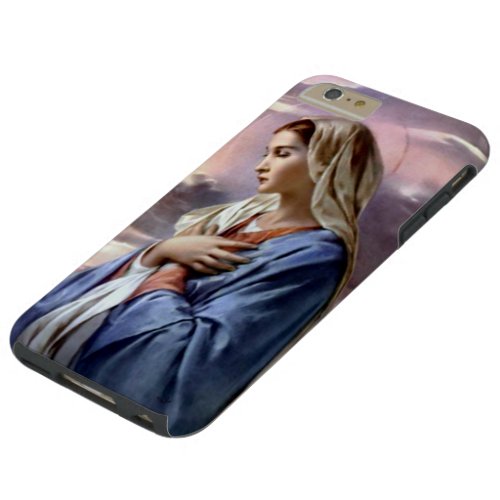 Blessed Virgin Mary Folded Hands in Prayer Tough iPhone 6 Plus Case