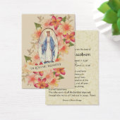 Blessed Virgin Mary Funeral Prayer Holy Card (Desk)