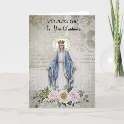 Blessed Virgin Mary Graduation Commencement Card