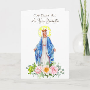 Blessed Virgin Mary Graduation Commencement Card