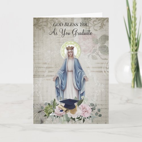 Blessed Virgin Mary Graduation Commencement Card