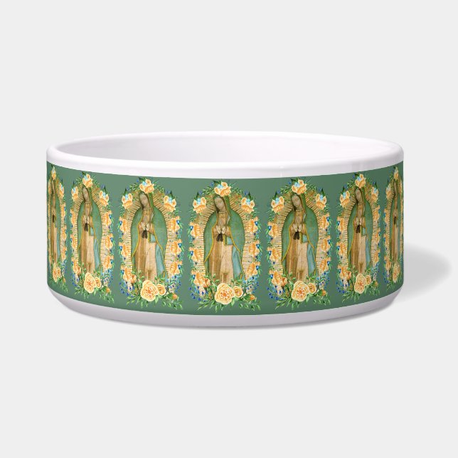 Blessed Virgin Mary Guadalupe Religious Catholic Bowl (Front)