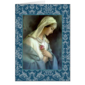 Blessed Virgin Mary holding Pink Rose (Front)