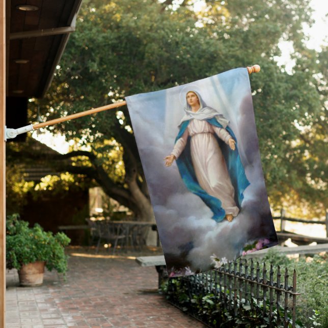 Blessed Virgin Mary House Flag (In SItu)