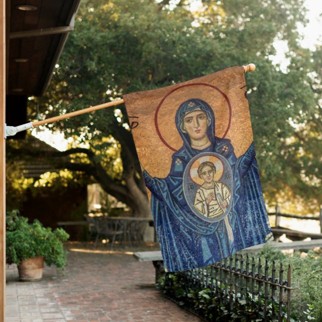 Blessed Virgin Mary House Flag (In SItu)