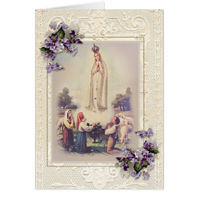 Blessed Virgin Mary Immaculate Heart Fatima Cards (Front)