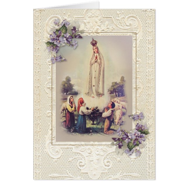 Blessed Virgin Mary Immaculate Heart Fatima Cards (Front)