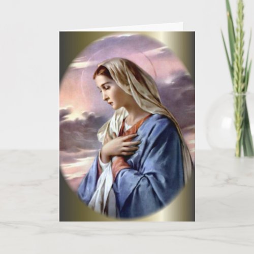 Blessed Virgin Mary in Contemplation Card