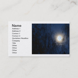 Blessed Virgin Mary in the Moon Lite Forest Business Card