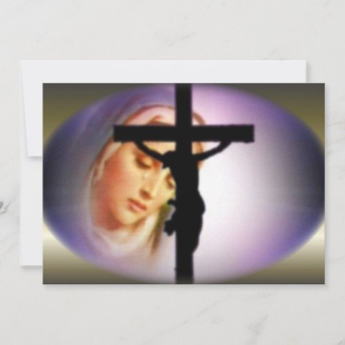 Blessed Virgin Mary in the Shadow of the Cross
