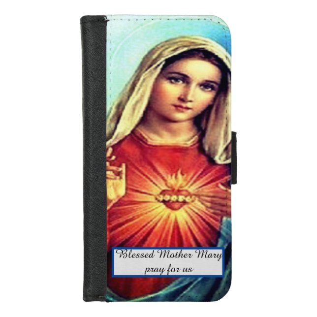 Blessed Virgin Mary iPhone Wallet Case (Front)