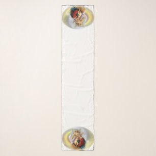 Blessed Virgin Mary, Jesus and Guardian Angel Scar Scarf