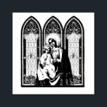 Blessed Virgin Mary Jesus Catholic Icon Rubber Stamp<br><div class="desc">This is a beautiful traditional Catholic custom designed image of the Blessed Virgin Mary holding the Child Jesus with stained glass windows.</div>